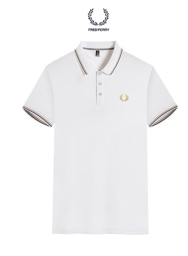 FRED PERRY Men's Classic Fit Twin-Tipped Polo Shirt | 100% Cotton, Embroidered Logo, Machine Washable （size：XXL） - Image 1