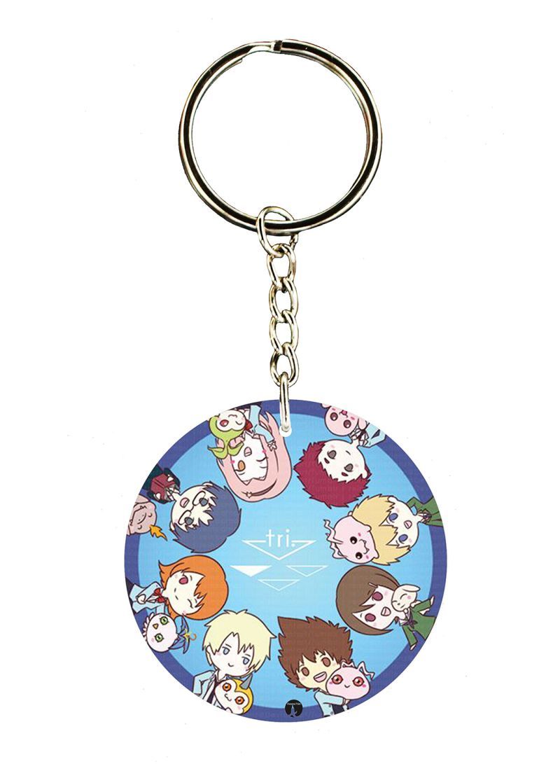 RKN Anime Digimon Double Side Printed Keychain