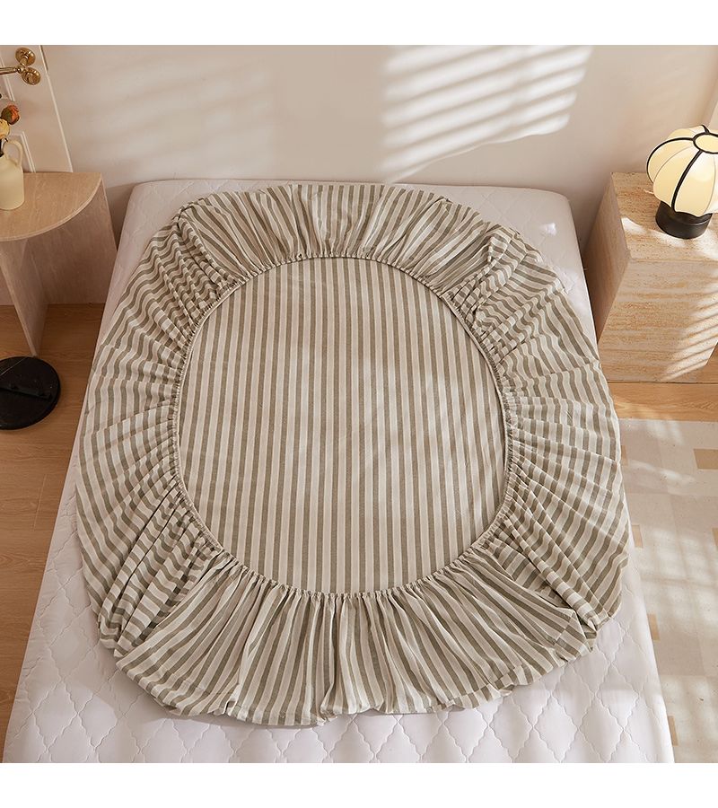 Cotton Fitted Sheet Set 3 Piece Soft Skin Friendly Machine Washable 70.87 x 78.74 Inch - Image 5
