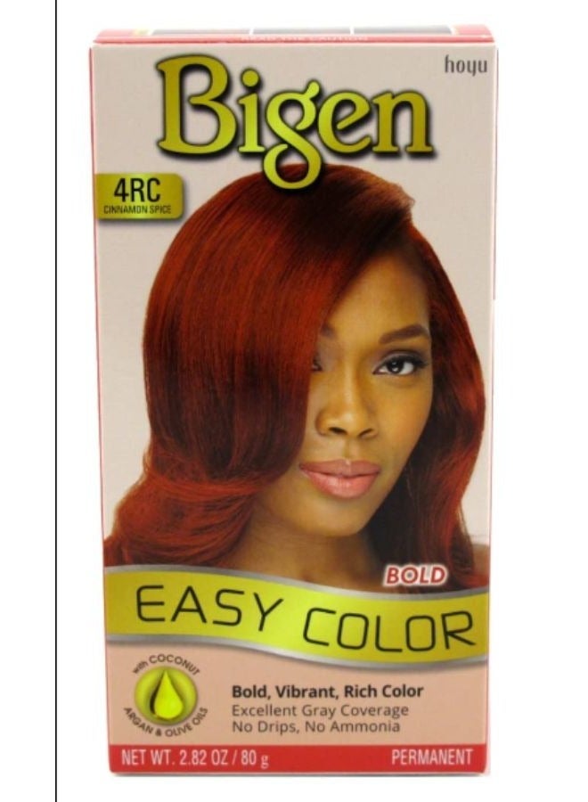 Bigen Easy Color Cinnamon Spice Permanent Hair Dye 4RC - Image 1