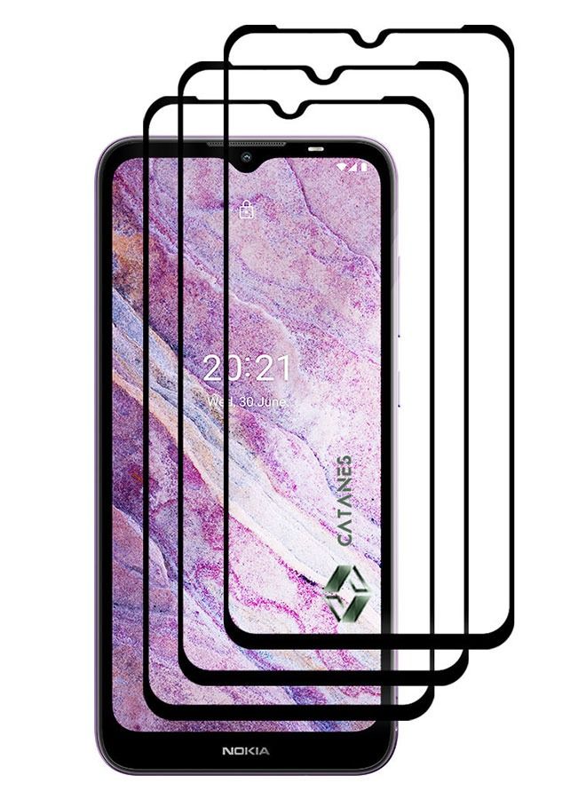 CATANES 3 Pack For Nokia C10 Tempered Glass Screen Protector Full Glue Back - Image 3