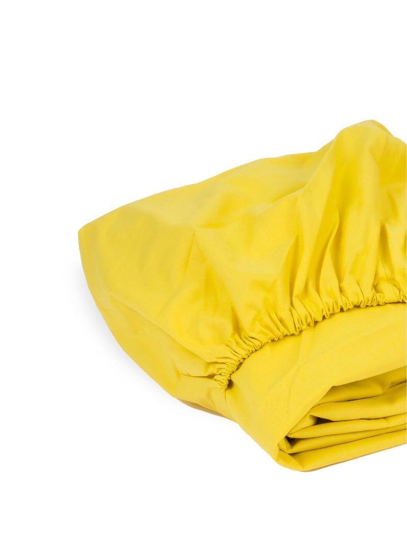 Home of linens ملاءة سرير ملائمة باللون الليموني 100×200  - Image 3