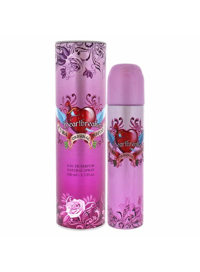 Cuba Heartbreaker Eau De Parfum Spray for Women,3.4 Ounce - Image 1