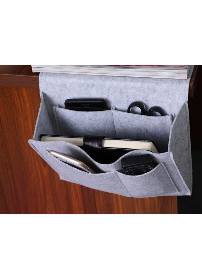 Multipurpose accessories Storage Organizer Bag for Sofa Side and bedside light grey - Image 1