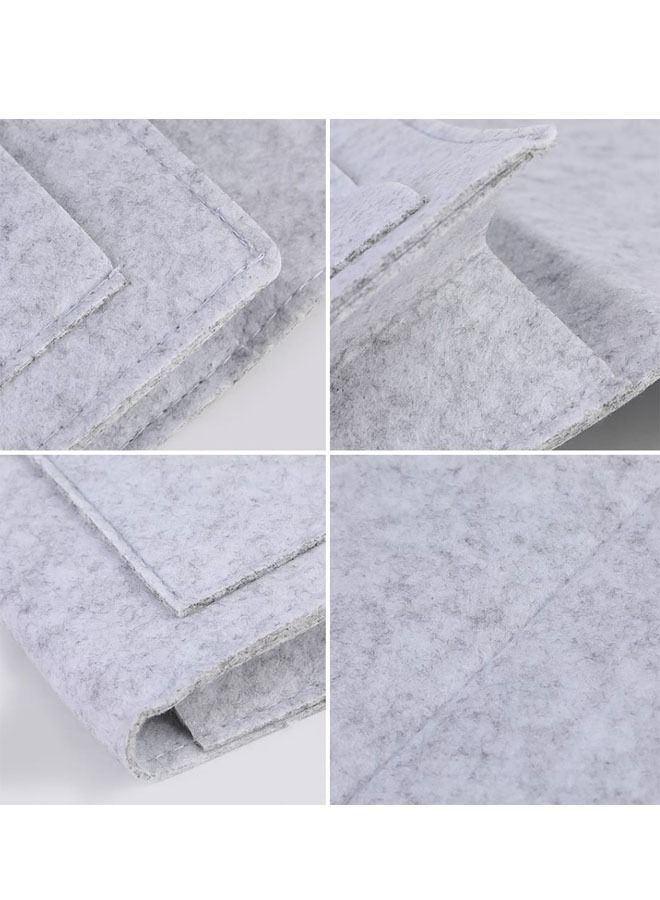 Multipurpose accessories Storage Organizer Bag for Sofa Side and bedside light grey - Image 3
