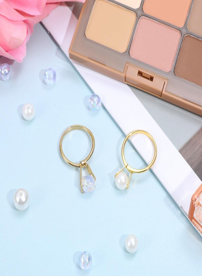 Styquenzer حاملان للأحجار الكريمة السائبة، حامل شوكة للأحجار الكريمة، أداة لتجربة خواتم الزفاف، دعامة للخواتم الفارغة، مقاسان، خواتم عرض ذهبية، أداة حرفية، مخلب ماسي، حامل سهل للأحجار الكريمة الماسية العارية - Image 4