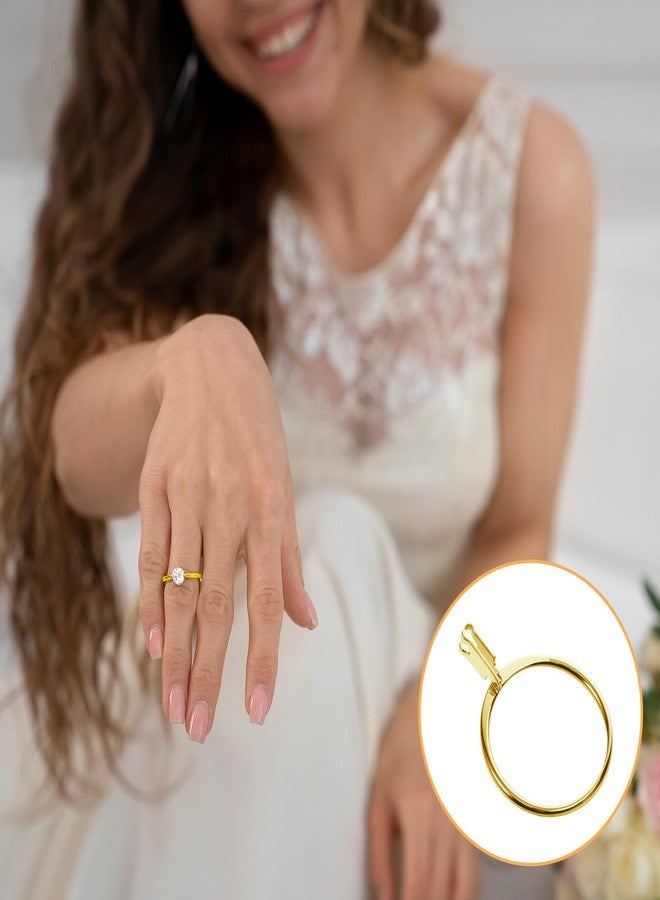 Styquenzer حاملان للأحجار الكريمة السائبة، حامل شوكة للأحجار الكريمة، أداة لتجربة خواتم الزفاف، دعامة للخواتم الفارغة، مقاسان، خواتم عرض ذهبية، أداة حرفية، مخلب ماسي، حامل سهل للأحجار الكريمة الماسية العارية - Image 5