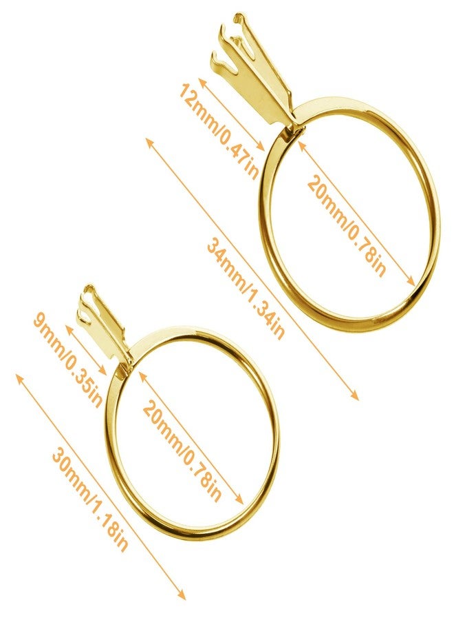 Styquenzer حاملان للأحجار الكريمة السائبة، حامل شوكة للأحجار الكريمة، أداة لتجربة خواتم الزفاف، دعامة للخواتم الفارغة، مقاسان، خواتم عرض ذهبية، أداة حرفية، مخلب ماسي، حامل سهل للأحجار الكريمة الماسية العارية - Image 2