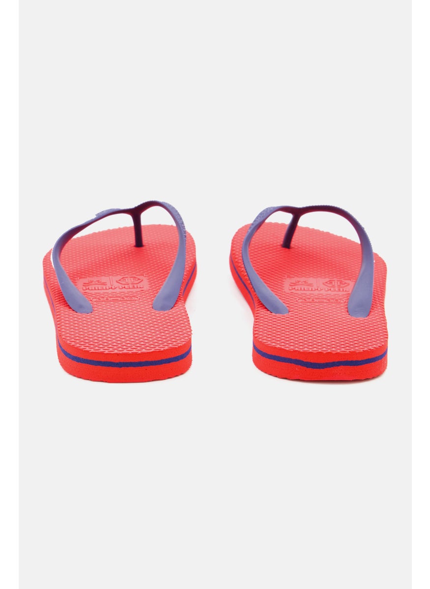 PHILIPP PLEIN Men Slip On Brand Logo Slippers, Red  - Image 2