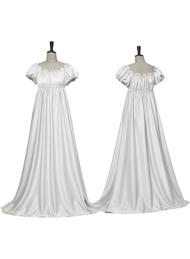 NIBEMINENT Bridgerton dress, medieval retro ball dress, long dress, cosplay stage performance costume - Image 1