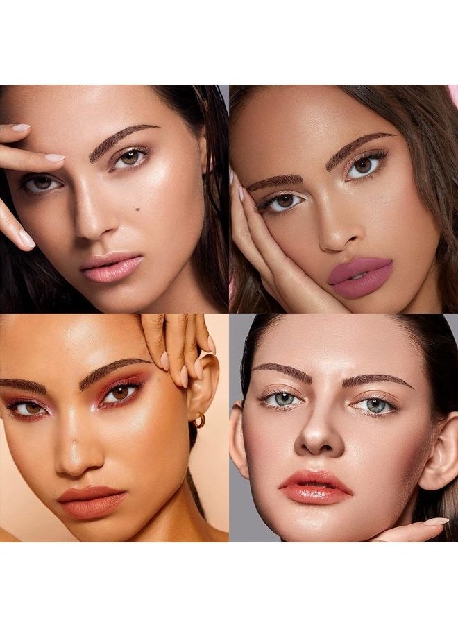 Aresvns - Eyebrow Tattoo for Women 77 Pairs! 4D Chocolate Brown Lifelike Imitation Eyebrows, Good looking Reddish Brown Eyebrow Transfers Sticker ,Suitable Sizes,Waterproof and Long-Lasting 4-6 Day Chri - Image 1
