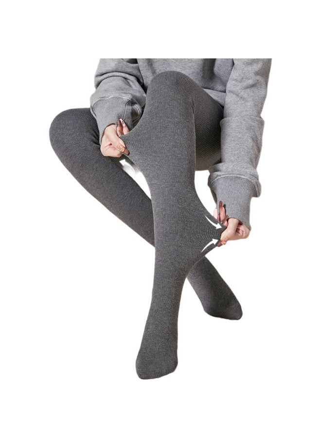 Curveism Thickened Velvet Leggings Women'S Autumn And Winter Outerwear Beautiful Legs One-Piece Pantyhose Slimming Body Shaping Footed Tights - Black - Image 1