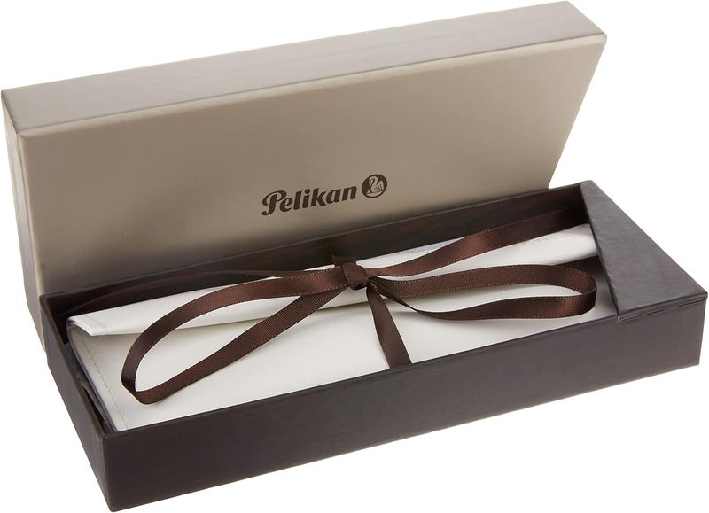 Pelikan Pelikan Tradition M200 Fountain Pen Broad Nib Brown Marble 1 Each 808903 - Image 4