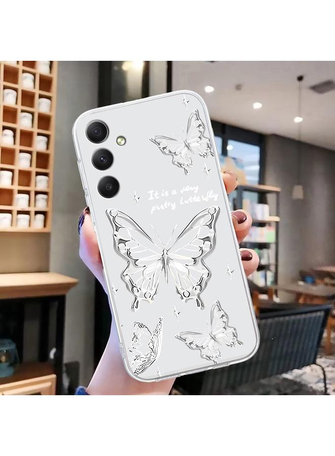 اس-توب جراب لهاتف Samsung Galaxy A25 5G بنمط رسم ملون، جراب شفاف من مادة TPU - Image 2