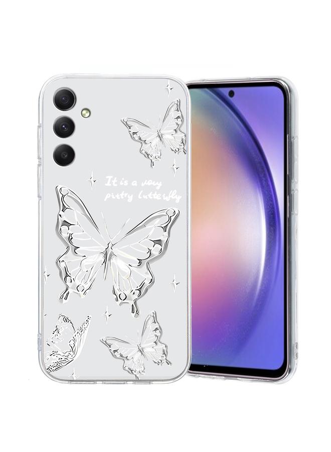 اس-توب جراب لهاتف Samsung Galaxy A25 5G بنمط رسم ملون، جراب شفاف من مادة TPU - Image 1