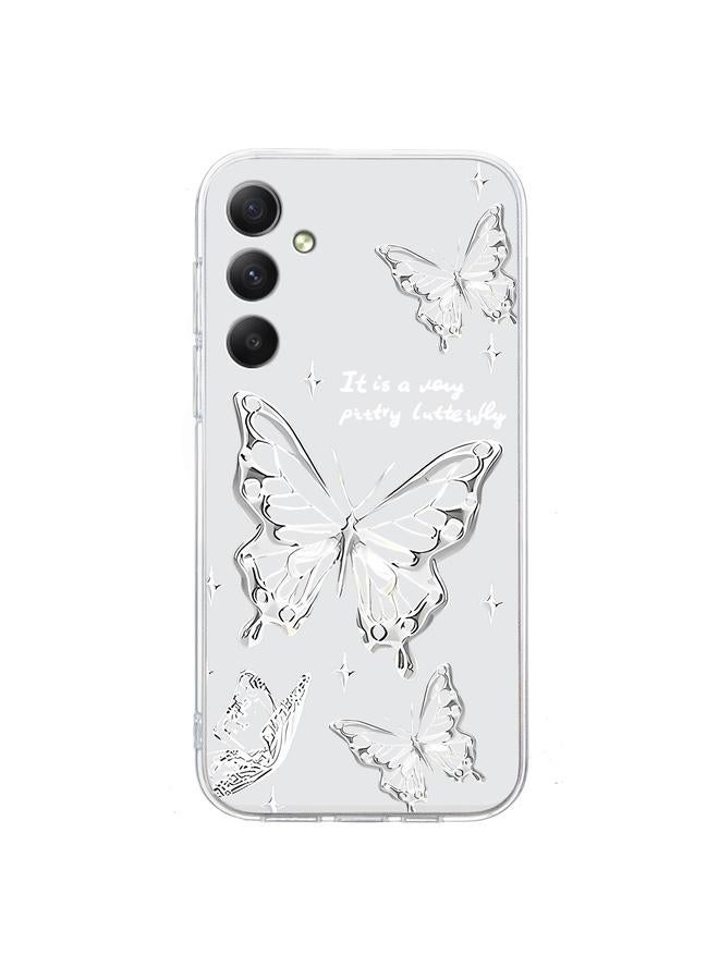 اس-توب جراب لهاتف Samsung Galaxy A25 5G بنمط رسم ملون، جراب شفاف من مادة TPU - Image 3