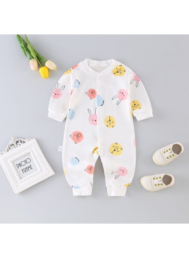 Baby Clothes Baby Spring And Autumn Long Sleeve Jumpsuit Newborn 0-3 Years Old Men's Treasure Women's Treasure Pure Cotton Hassel Climbing Wear