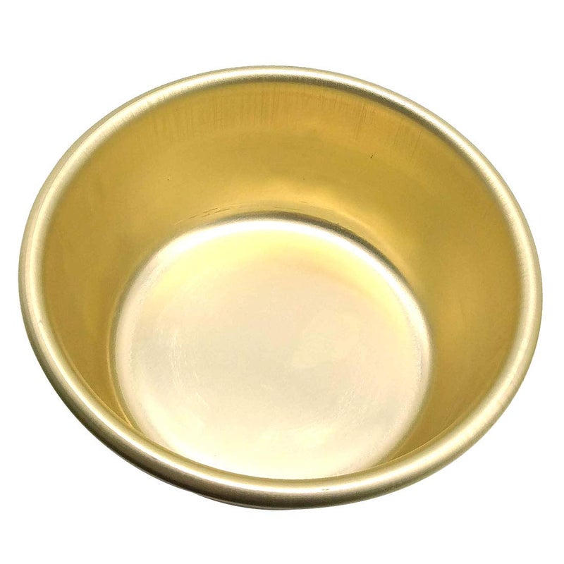SUPIA Korean Traditional Wine Bowls(No handle)  Korean Wine Bowl  Hiking Soup Dish  BBQ Parties  Camping & All Occasions Aluminum  Yellow 2pcs (5.31 inches) - Image 5