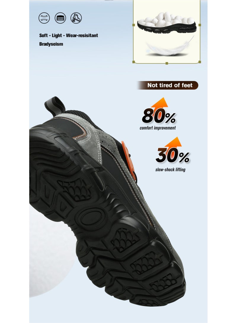 Tennis Style Safety Shoes for Men - Steel Toe, Non-Slip, Lightweight Industrial Work Sneakers (45 EUR) - Image 5