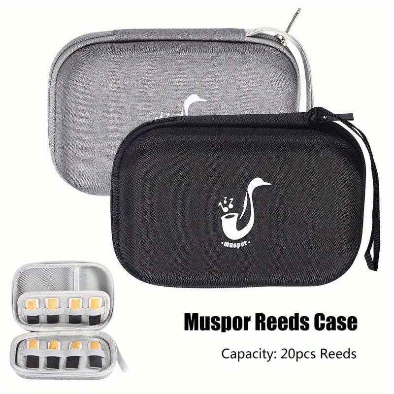 Gray EVA Reed Box Shockproof Portable for Clarinet Saxophone - Image 3