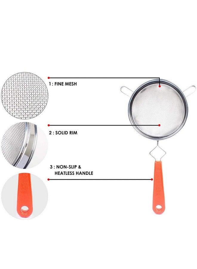 Konquer TimeS Stainless Steel Soup & Juice Strainer/Liquid Filter Size- 14cm X 31cm X 7.5 cm - (15 CM) - Image 4