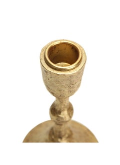 NIKKY HOME NIKKY HOME Gold Taper Candle Holders Set of 3, Vintage Decorative Resin Candlesticks Centerpieces Decor for Dining Room Table Wedding Party Mantle Fireplace  - Image 3