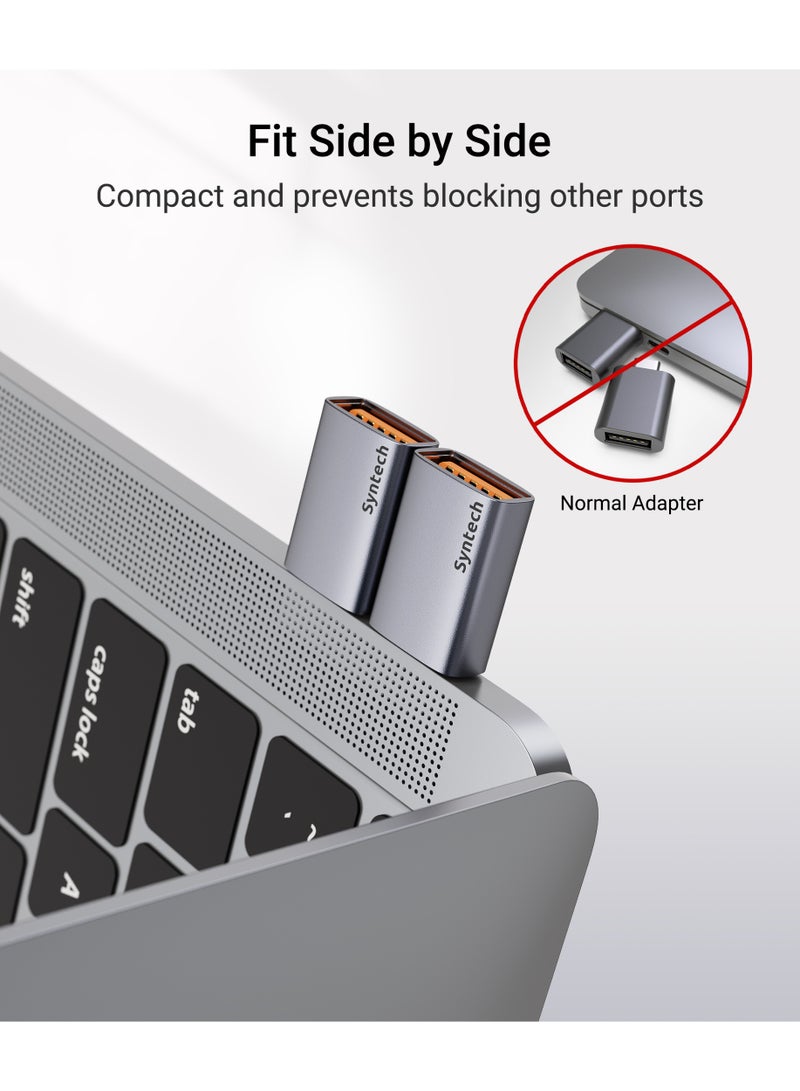 سينتيك محولات Syntech (حزمة من قطعتين) من USB-C إلى USB 3.2 (الجيل الثاني) - سرعة فائقة 10 جيجابت/ثانية - تصميم نحيف ومتجاور - متوافقة مع أجهزة iPhone 16 Pro Max/iPad/iMac/MacBook Pro و Thunderbolt 4/3 - Image 5