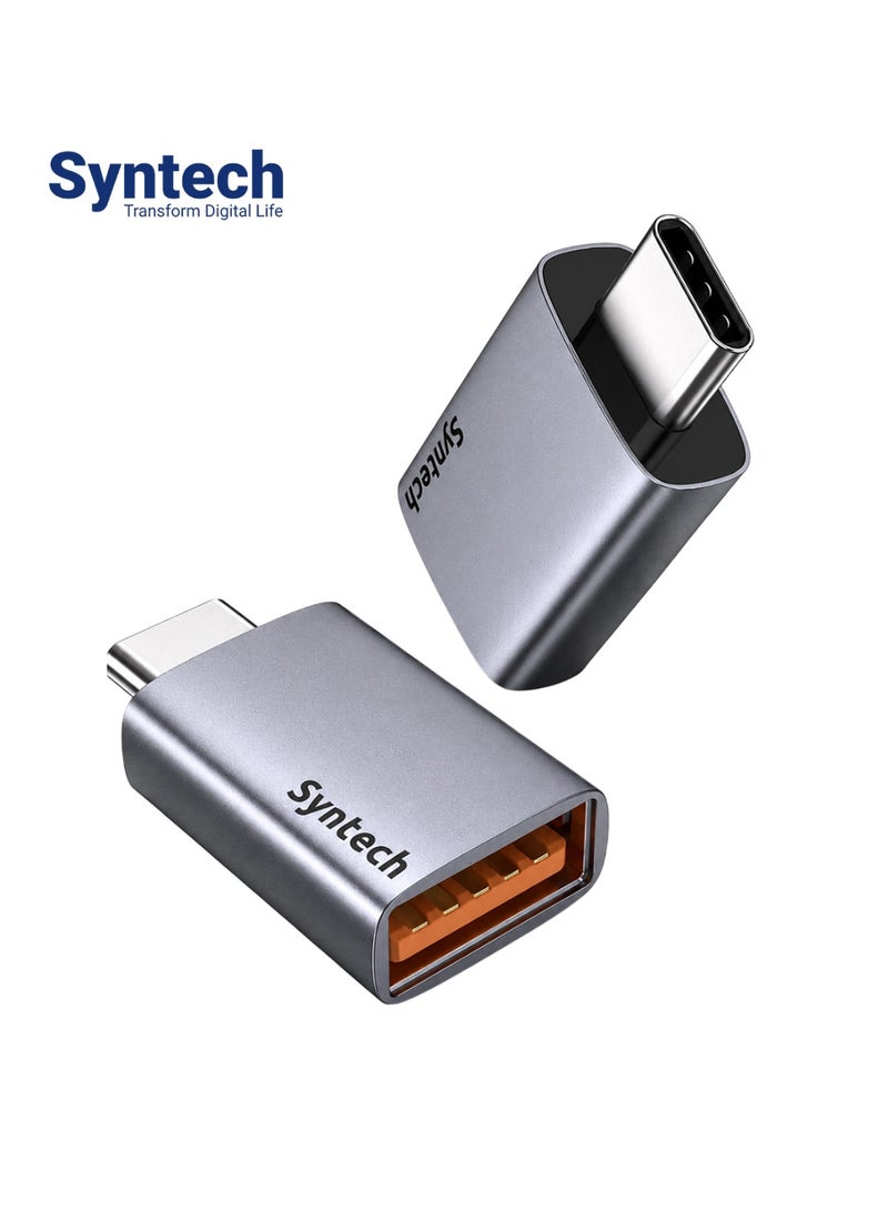 Syntech USB C to USB Adapter (2 Pack), 10Gbps USB 3.2 Gen 2 Fit Side by Side, Type C Male to A 3.2 Female Adapter Compatible with iPhone 16 Pro Max/iPad/iMac/MacBook Pro and Thunderbolt 4/3 Devices - Image 1