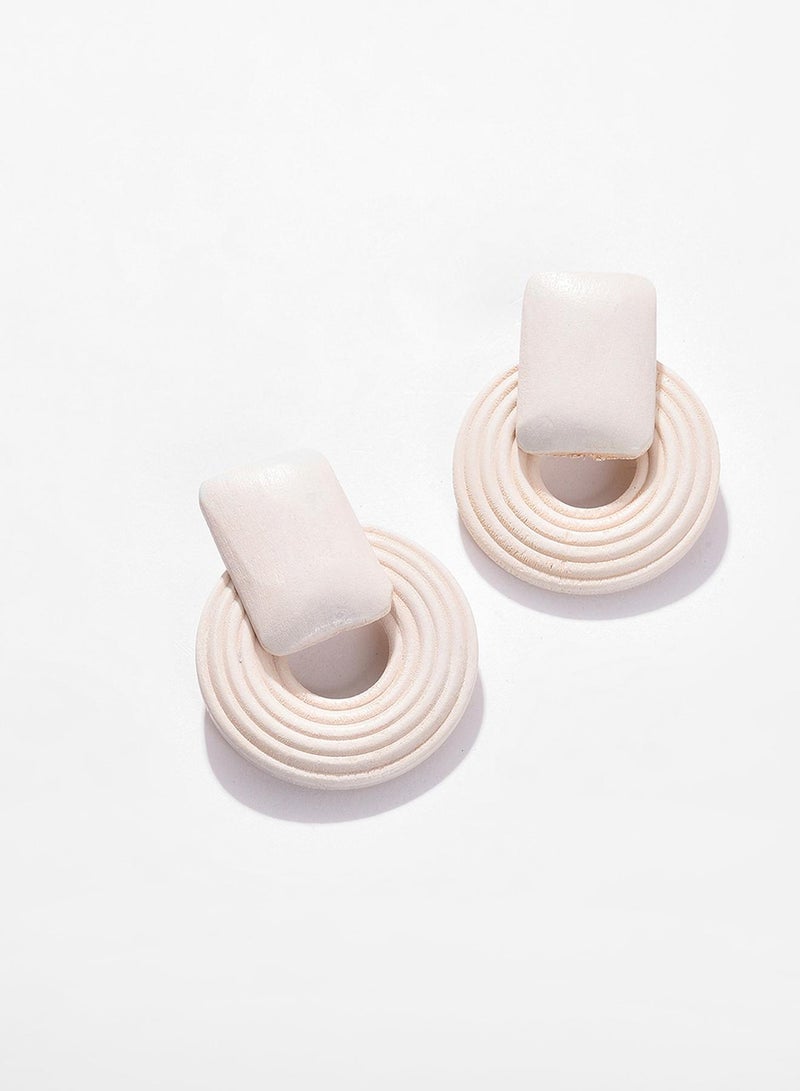SOHI Circular Artificial Stud Earring Jewellery - Image 1