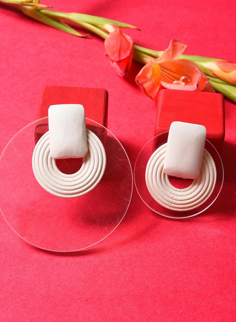 Sohi  Circular Artificial Stud Earring Jewellery for Women | Best Price UAE