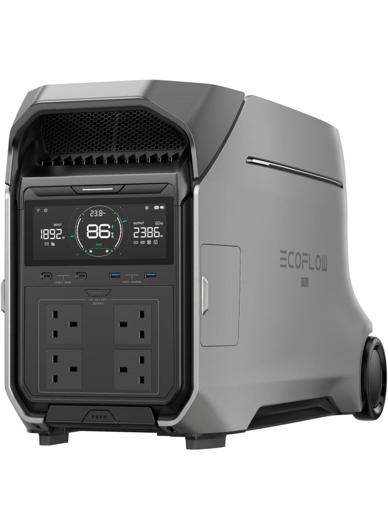ECOFLOW ECOFLOW DELTA Pro 3 Portable Power Station, 4096Wh LFP Battery, Expandable to 12kWh, 230V 4000W AC Output, Solar Generator for Home Use, Camping Accessories, Emergencies, Power Outages, RVs  - Image 1