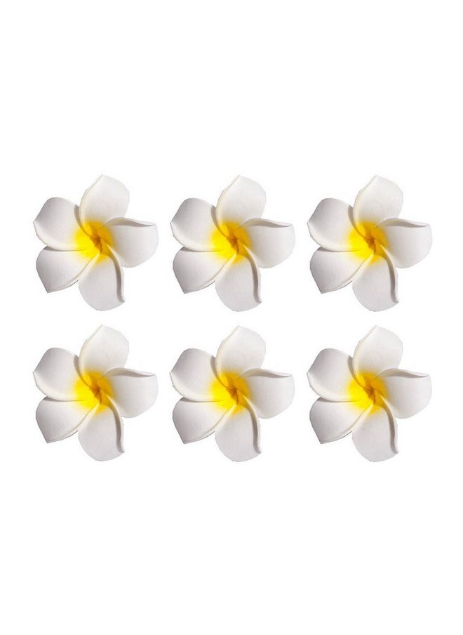 12Pcs Diameter 2.36Inch Hawaiian Hawaii Plumeria Foam Flower Alligator Hair Clips Hair Clasp Hair Holder Barrettes Hair Pins For Women Lady Girls (Yellow) - pzsku/Z565B8A24D72B0AE1B111Z/45/_/1696071023/df49905a-0f62-4727-9e12-2febe3cba89a