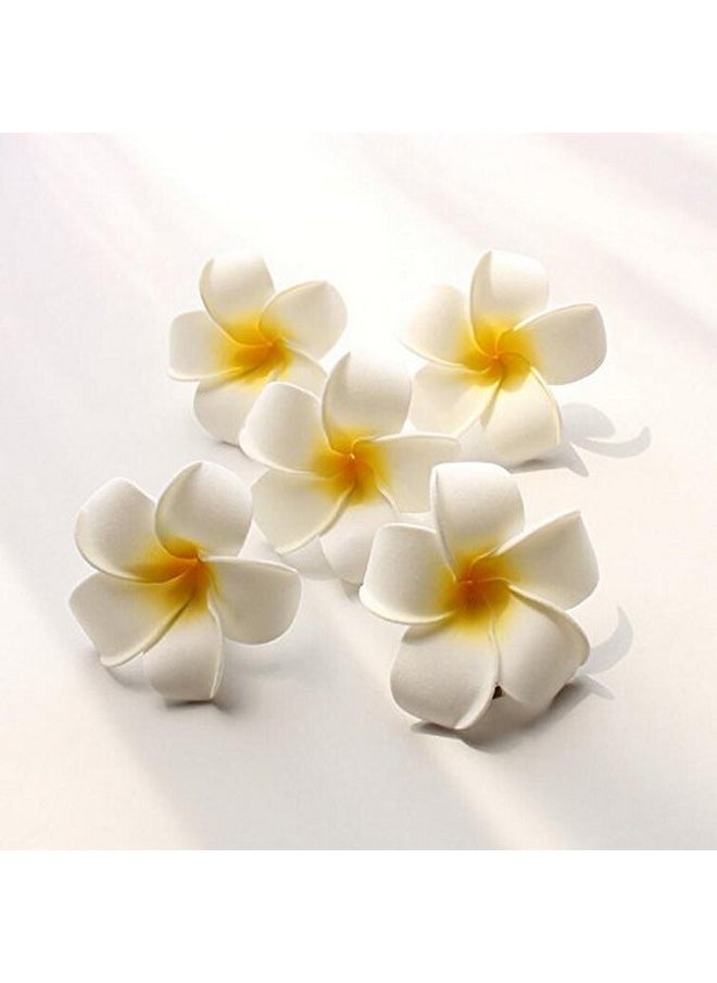 12Pcs Diameter 2.36Inch Hawaiian Hawaii Plumeria Foam Flower Alligator Hair Clips Hair Clasp Hair Holder Barrettes Hair Pins For Women Lady Girls (Yellow) - pzsku/Z565B8A24D72B0AE1B111Z/45/_/1696071037/cc5c0d06-6f59-422f-8638-ab7dbc87aabd