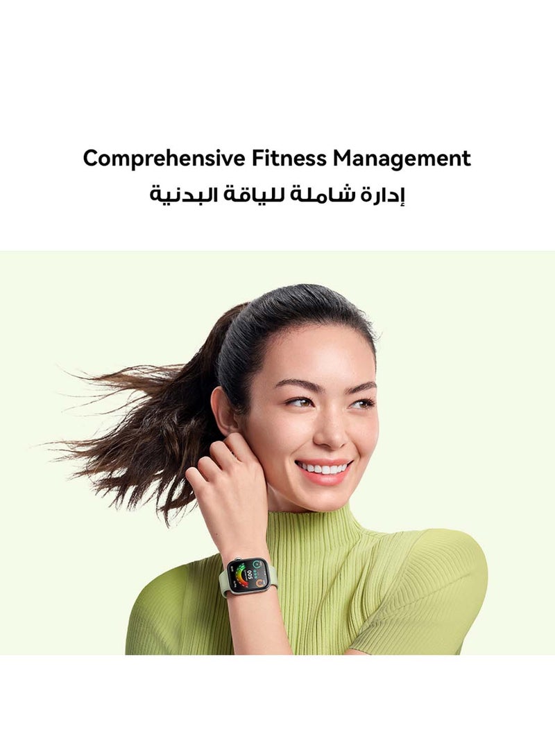 هواوي Watch Fit 3، شاشة AMOLED مقاس 1.82 بوصة، تصميم نحيف للغاية، إدارة شاملة للياقة البدنية، عمر بطارية متين، حزام جلدي، متوافق مع iOS وAndroid + صندوق هدايا - Image 5