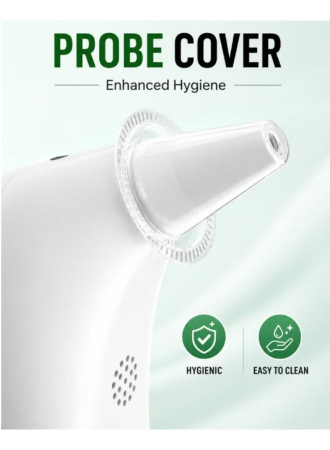 RUKYU Infrared Ear & Forehead Thermometer Rechargeable Digital, Fast Temperature Reading Non-Contact Thermometer with LCD Display for Babies, Kids and Adults - Image 5