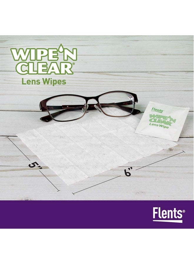 Flents Wipe 'N Clear Lens Cleaning Wipes 5" x 6" Lens Wipes AntiStreak Fast Drying 4 Portable Boxes Of 75, Bonus Pack, 300 Count, Made in the USA, 75 Count (Pack of 4) - Image 3