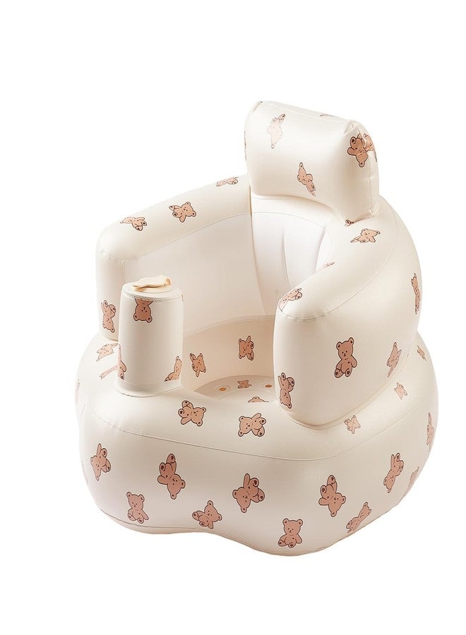 Suicune Inflatable Baby Seat - Infant Safety Support, Blow Up Baby Floor Seat with Built in Air Pump- Perfect for Travel, Beach, Camping - Ideal for Babies 3 Months and Up - Image 1