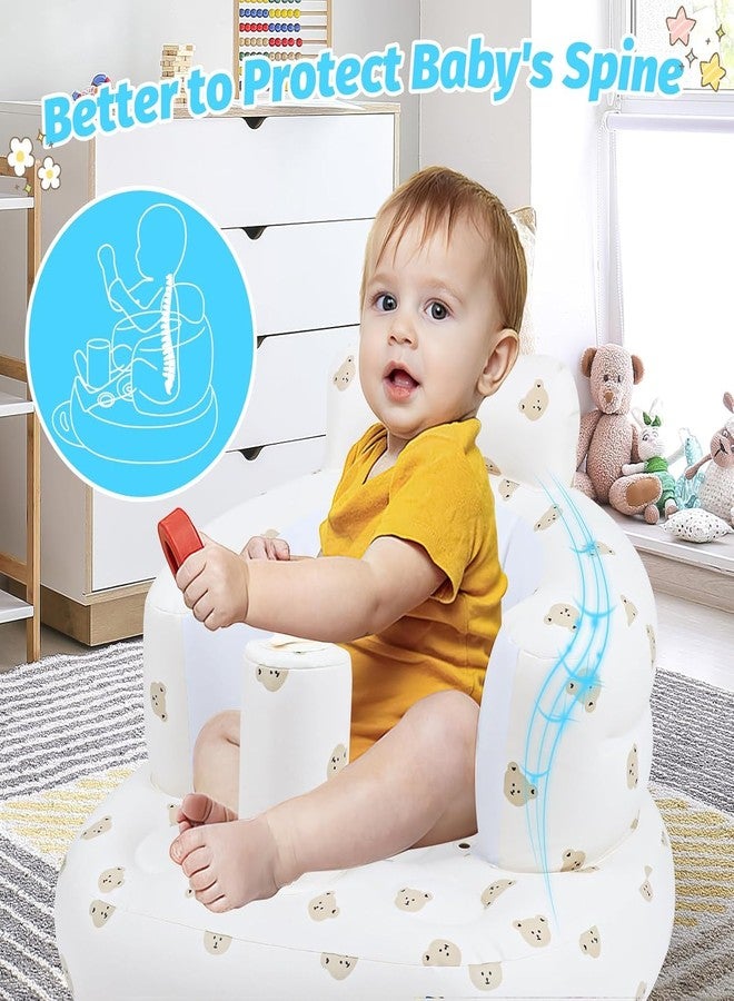 Suicune Inflatable Baby Seat - Infant Safety Support, Blow Up Baby Floor Seat with Built in Air Pump- Perfect for Travel, Beach, Camping - Ideal for Babies 3 Months and Up - Image 3