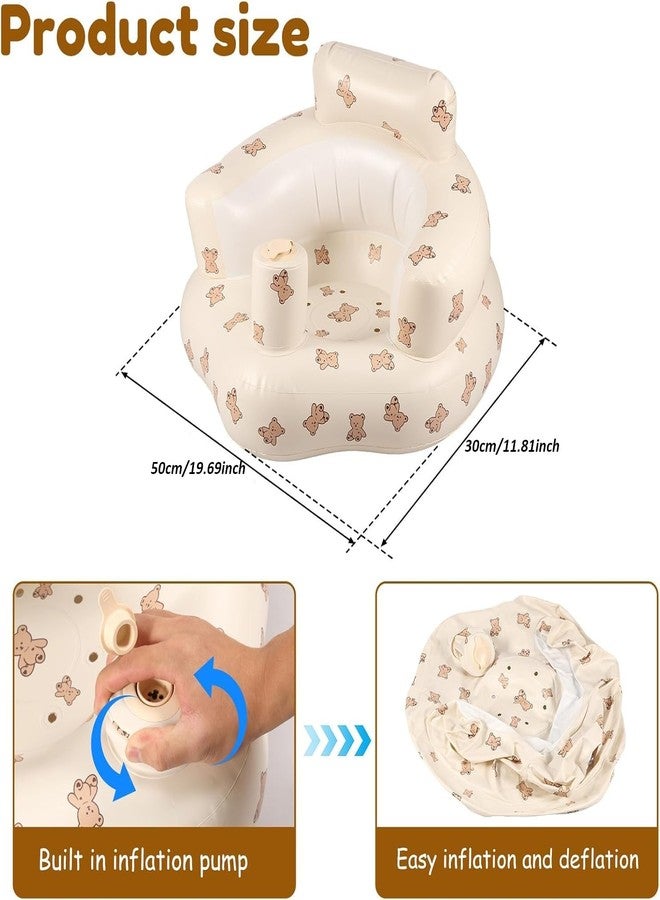 Suicune Inflatable Baby Seat - Infant Safety Support, Blow Up Baby Floor Seat with Built in Air Pump- Perfect for Travel, Beach, Camping - Ideal for Babies 3 Months and Up - Image 4