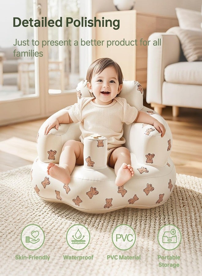Suicune Inflatable Baby Seat - Infant Safety Support, Blow Up Baby Floor Seat with Built in Air Pump- Perfect for Travel, Beach, Camping - Ideal for Babies 3 Months and Up - Image 2