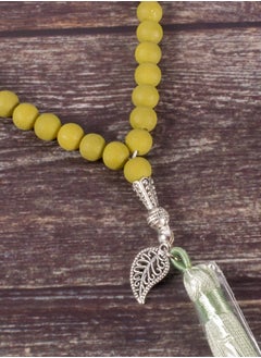 The Black Pearl Accessories Olive Alabaster Stone Prayer Bead of 33 Beads  - Image 3