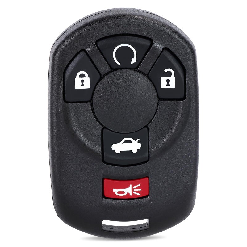 Keymall Smart Car Key Fob Keyless Entry Transmitter Remote Control 5 Buttons Replacement for Cadillac STS 2005 2006 2007 FCC IDM3N65981403 ID46 Chip