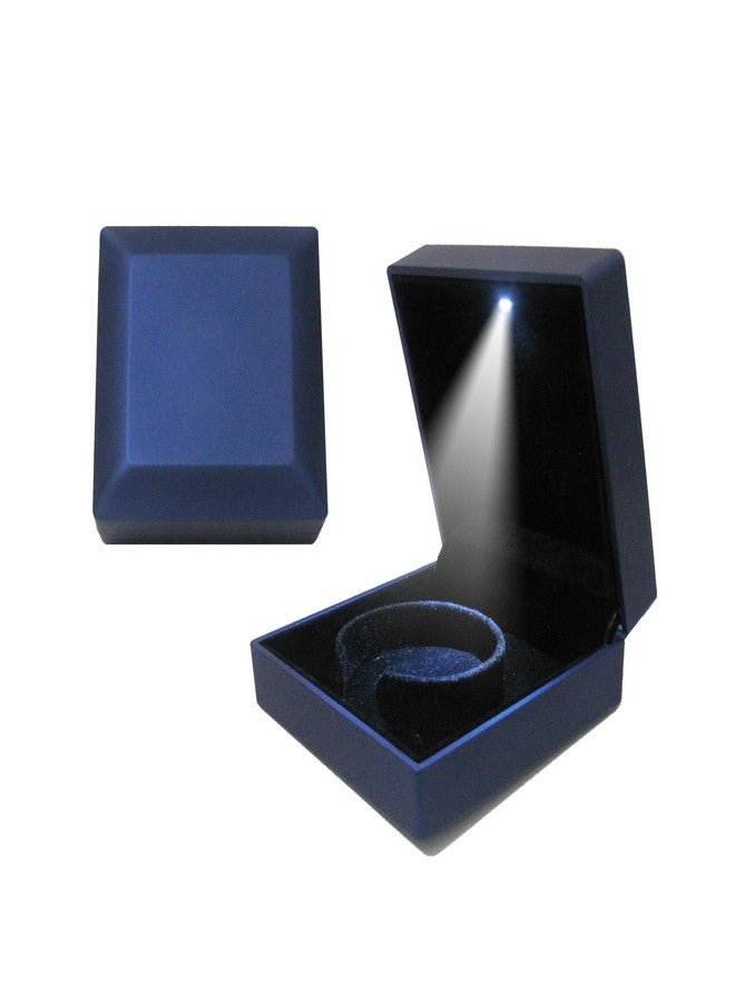 KAKKOII LED Light Bracelet Gift Box Luxury Jewelry Bangle Box Storage Case Organizer Holder Square (Pearl Blue) - Image 1
