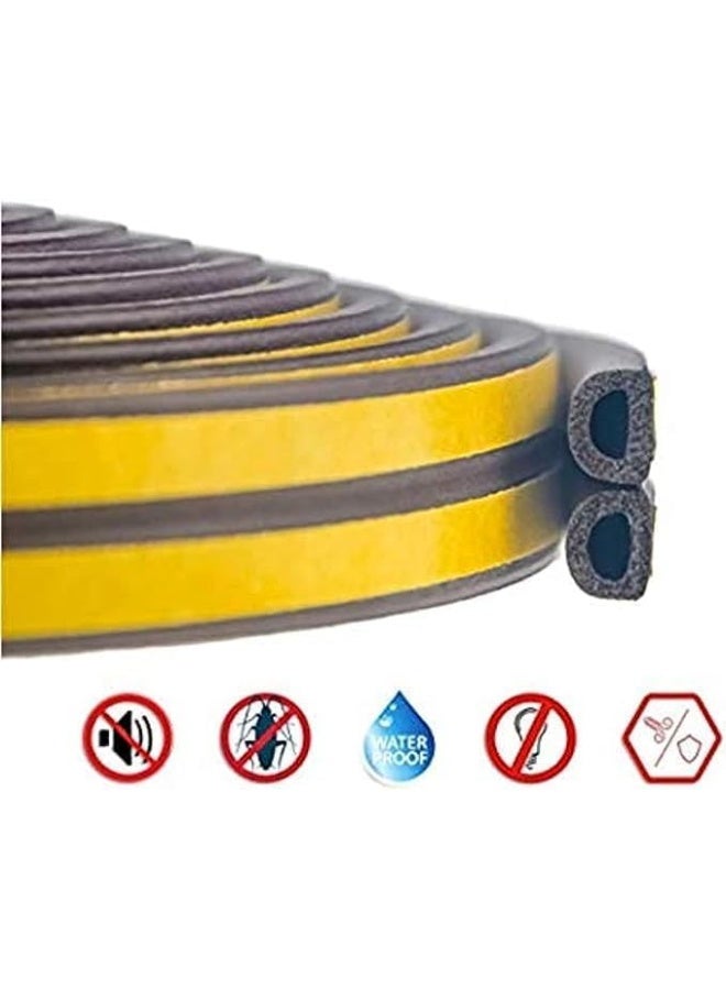 Beorol Self Adhesive Window And Door Sealing Tape 'D' Profile Brown  - Image 3
