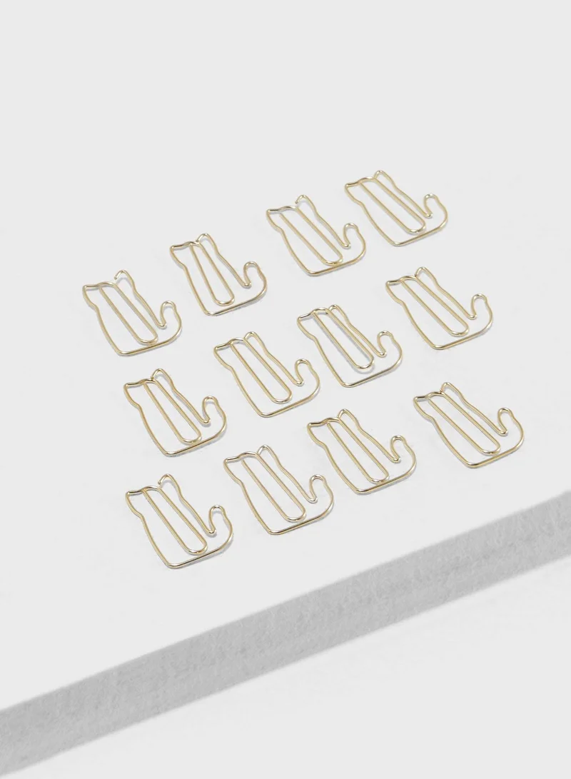 Kikki.K 12 Pack Cat Sweet Paper Clips