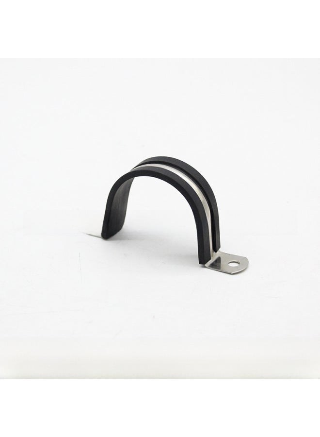 EPDM304 Stainless Steel Rubber Strip Riding Horse Card U-type Clamp With Rubber Strip Clamp With Rubber Strip Damping Pipe Clamp EPDM-Series:Adhesive Strip 304-Model:6*30 Plastic Expansion Suit  - Image 4