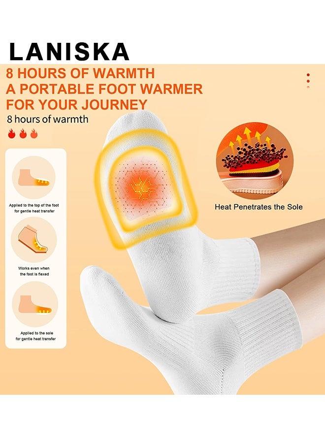 LANISKA Foot Toe Warmers, Up To 8 Hours Of Heat Long Lasting, Hot Insole Feet Warmer, Instant Toe Warmers Disposable Adhesive Air Activated Warmers for Winter Outdoor Work, Sports Activities, 5 Pairs - Image 3