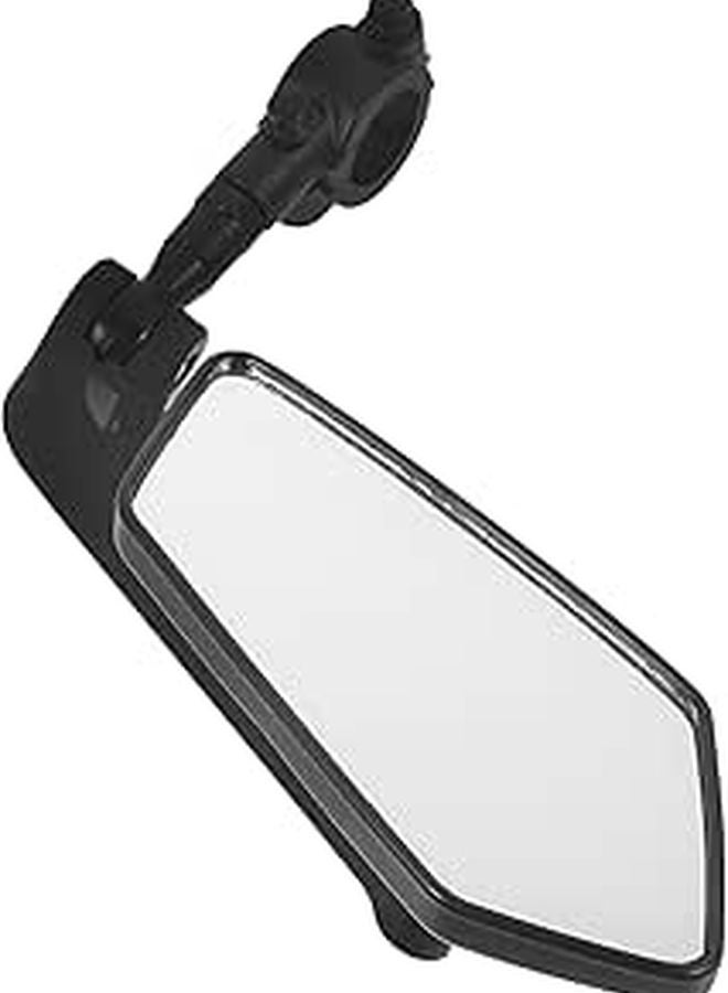 Bicycle Rearview Mirror Left Side Handlebar Mount Convex Lens Safety Cycling Accessory - Image 1