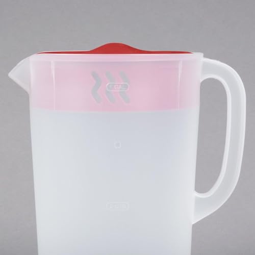 Rubbermaid Pitcher Classic 1 Gallon Clear Base, Red Lid - Image 5