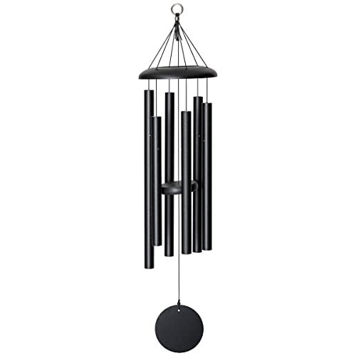 Corinthian Bells by Wind River - 36 inch Black Wind Chime for Patio, Backyard, Garden, and Outdoor Decor (Aluminum Chime) Made in The USA - Image 1